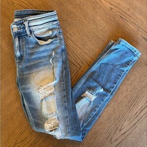 KanCan Signature Light Blue Ripped Skinny Jeans